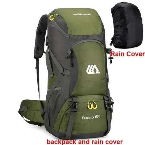 50L Travel Backpack Camping Bag For Men Large Hiking Bag Tourist