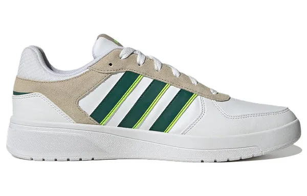 Adidas Tennis Courtbeat Shoes 'Cloud White Collegiate Green', white