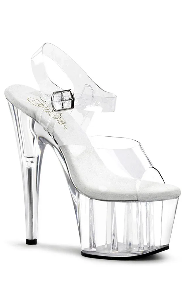 ADORE-708 Clear Platform Heels