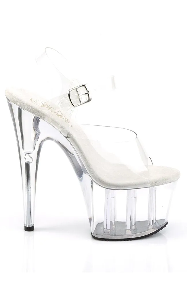 ADORE-708 Clear Platform Heels