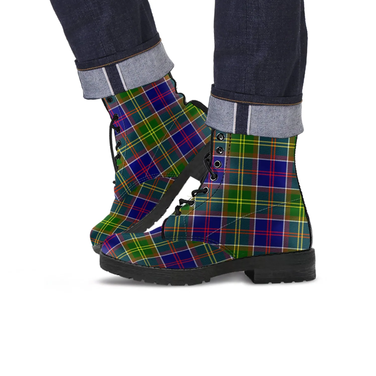 Arnott Tartan Leather Boots