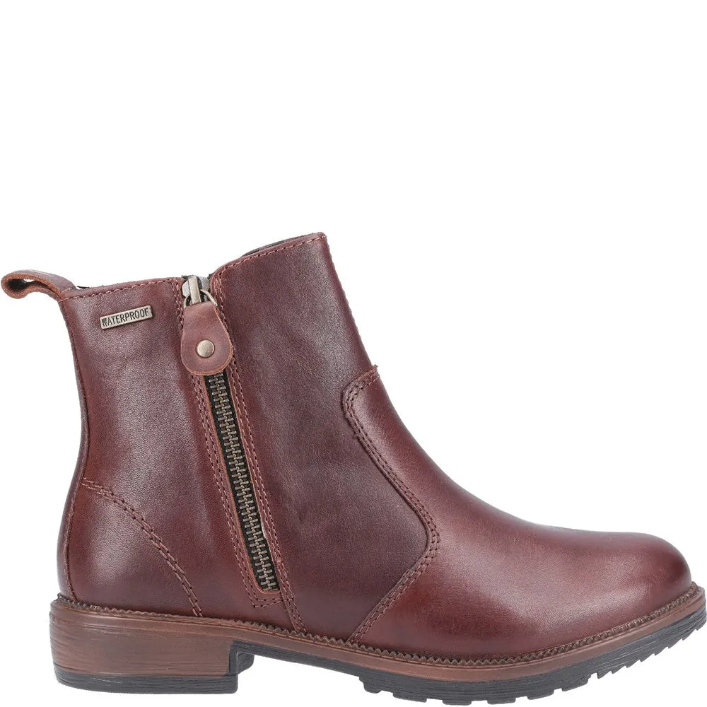 Ashwicke Zip Ankle Boots Brown