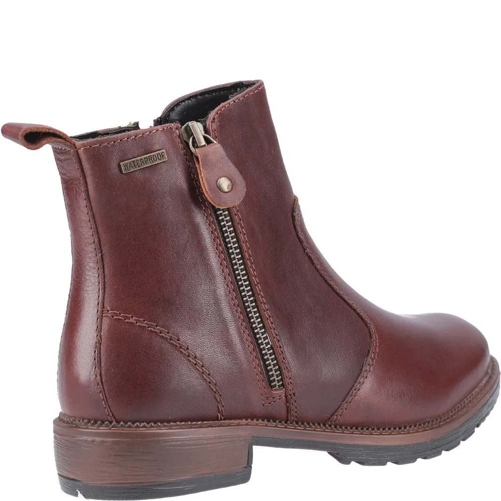 Ashwicke Zip Ankle Boots Brown