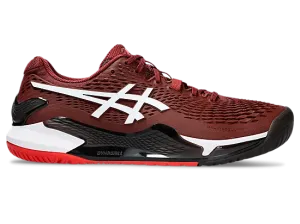 Asics Gel-Resolution 9 Antique Red/White Men's tennis shoes