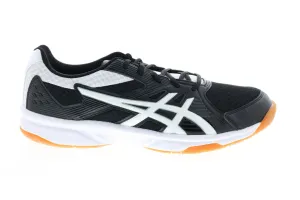 Asics Upcourt 3 1072A031-011 Mens Black Mesh Lace Up Athletic Volleyball Shoes