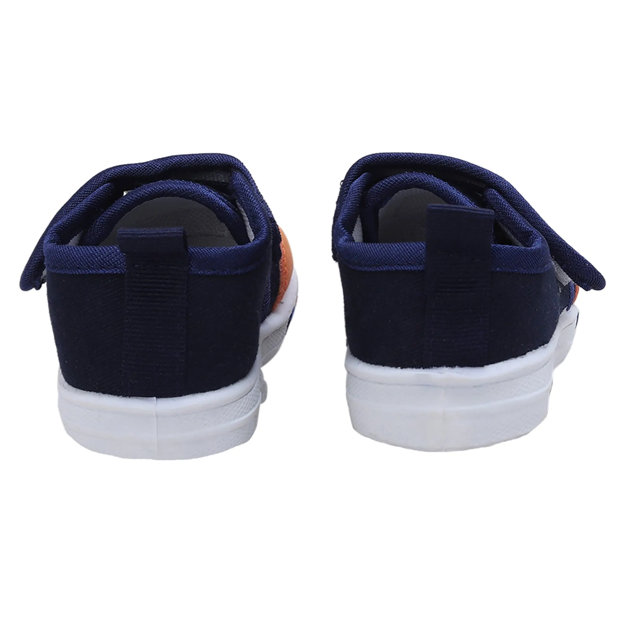 Baby Moo Blissful Bear Velcro Strap Anti-Skid Chu Chu Sound Sneakers - Navy Blue