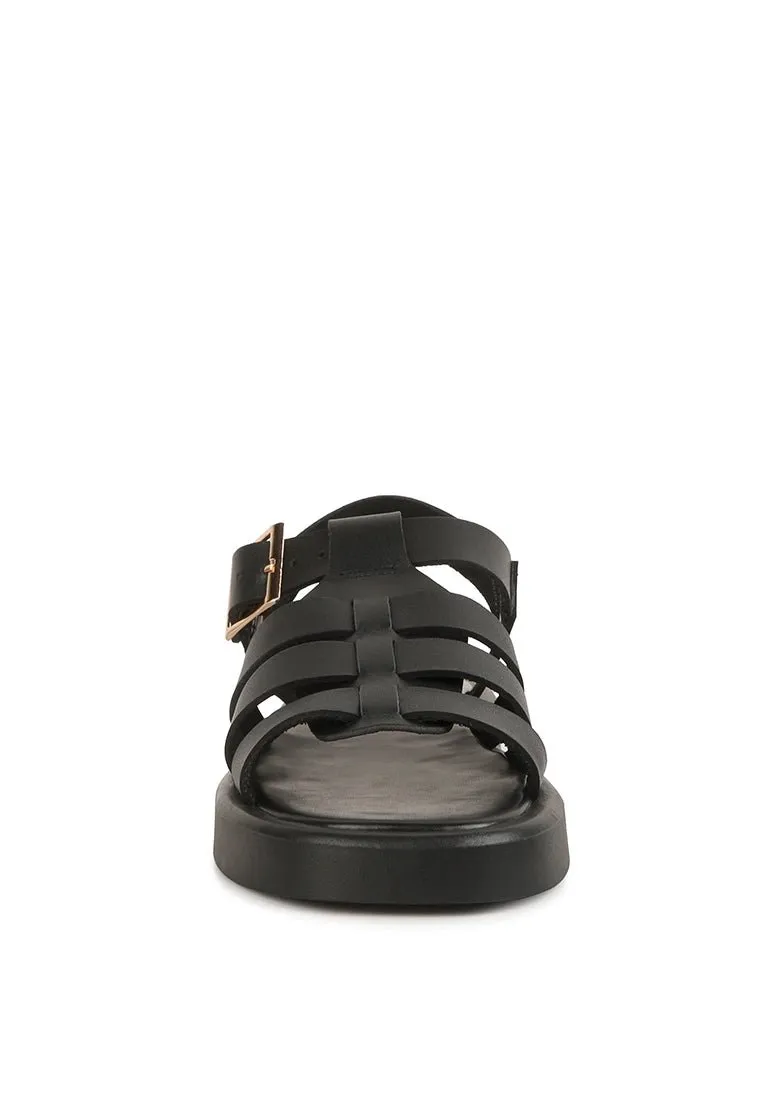 Black Gladiator Sandals