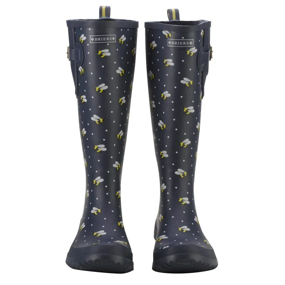 Briers Navy Bees Wellies - Size 5