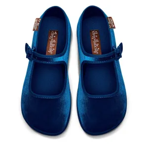 Chocolaticas® CURACAO BLUE Women's Mary Jane Flat