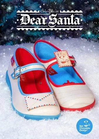 Chocolaticas® DEAR SANTA Women's Mary Jane Flat