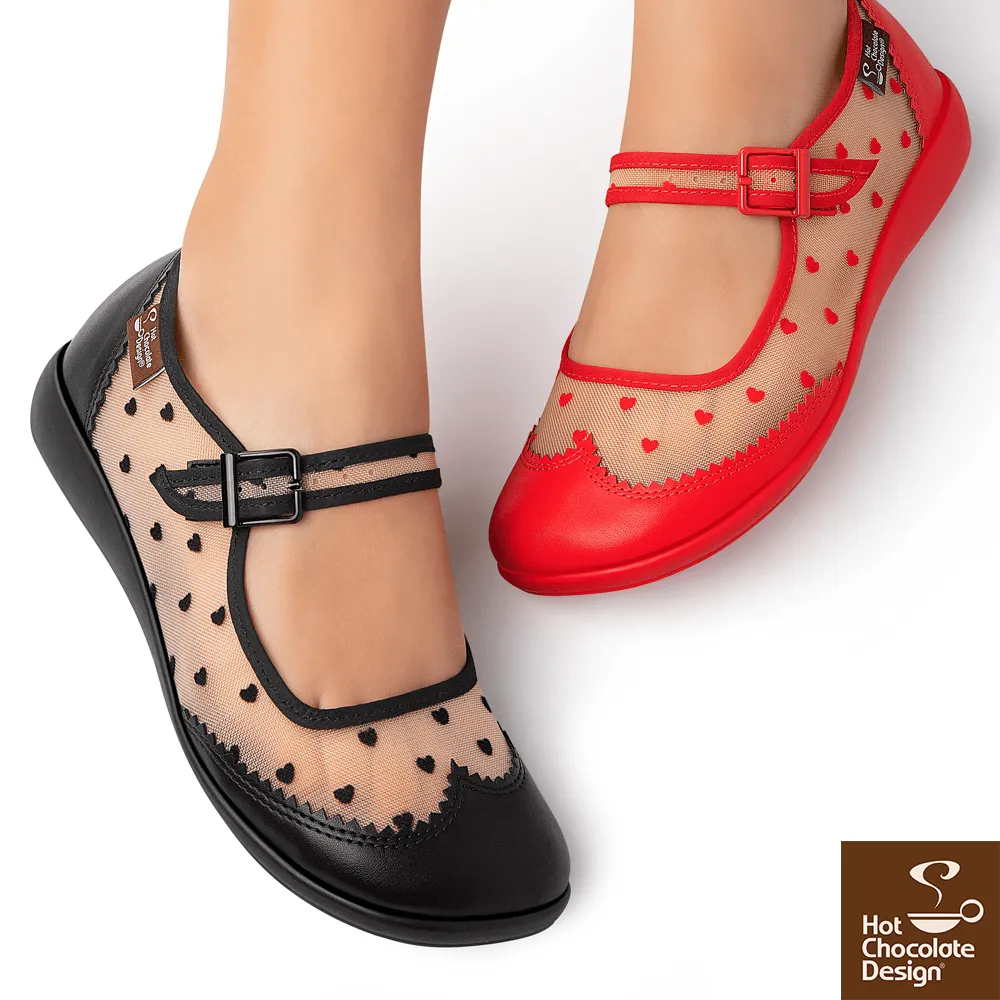 Chocolaticas® HAVANA HEART Women's Mary Jane Flat