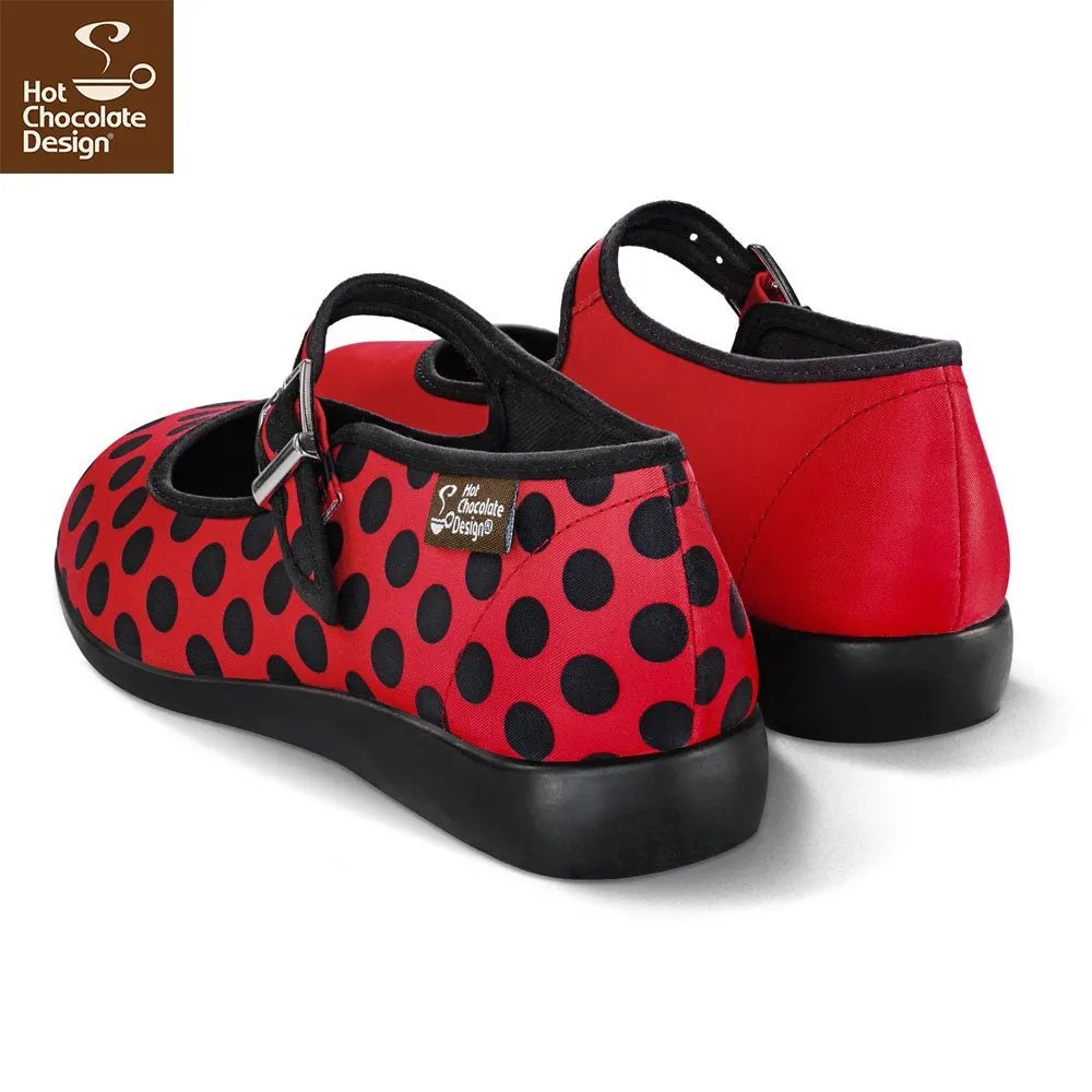 Chocolaticas® LADYBUG Women's Mary Jane Flat