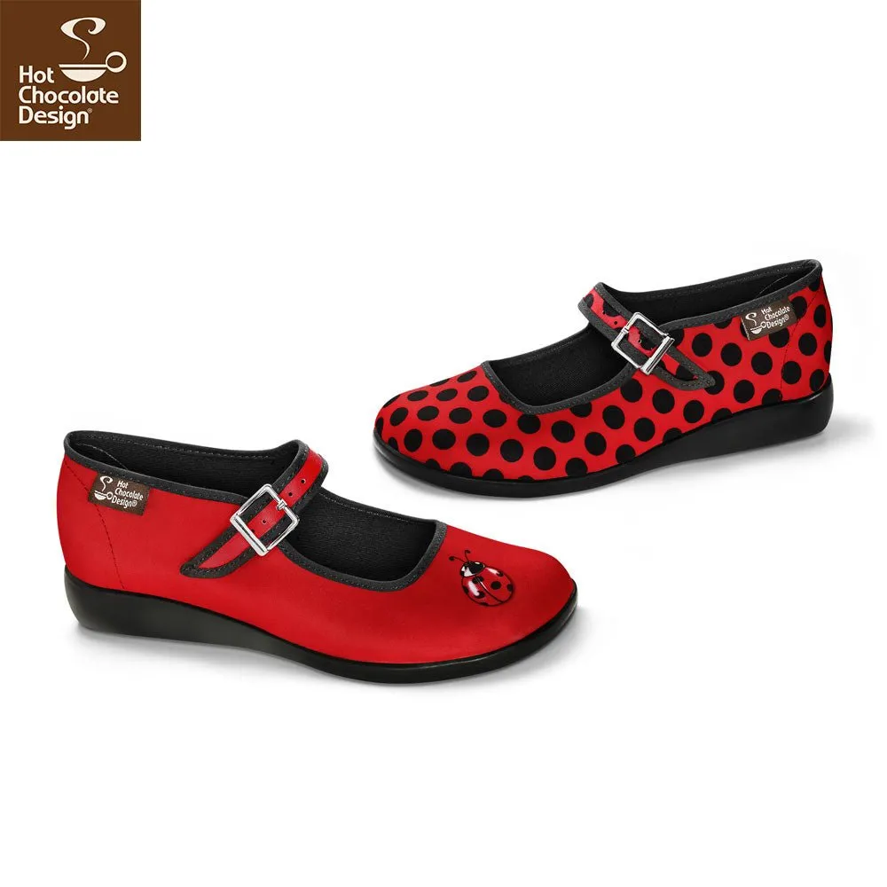 Chocolaticas® LADYBUG Women's Mary Jane Flat