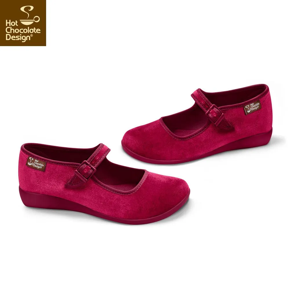 Chocolaticas® RED WINE Women's Mary Jane Flat