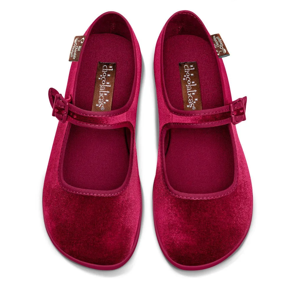 Chocolaticas® RED WINE Women's Mary Jane Flat