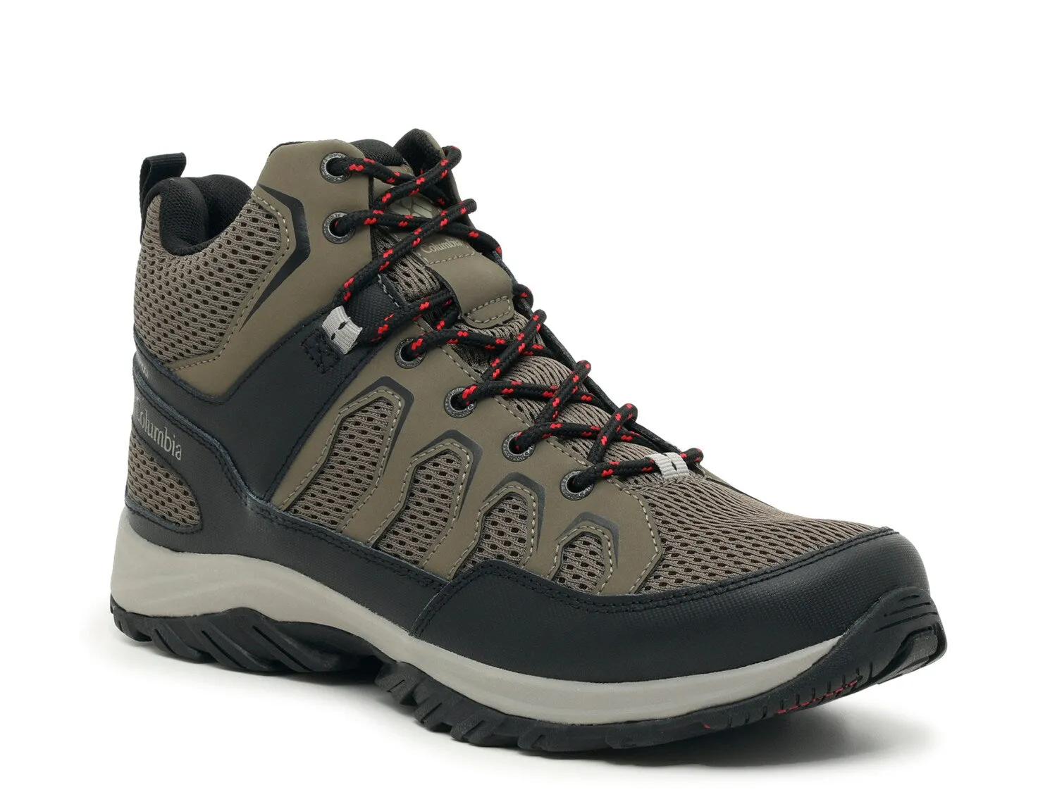 Columbia men's hiking boots, olive green-black