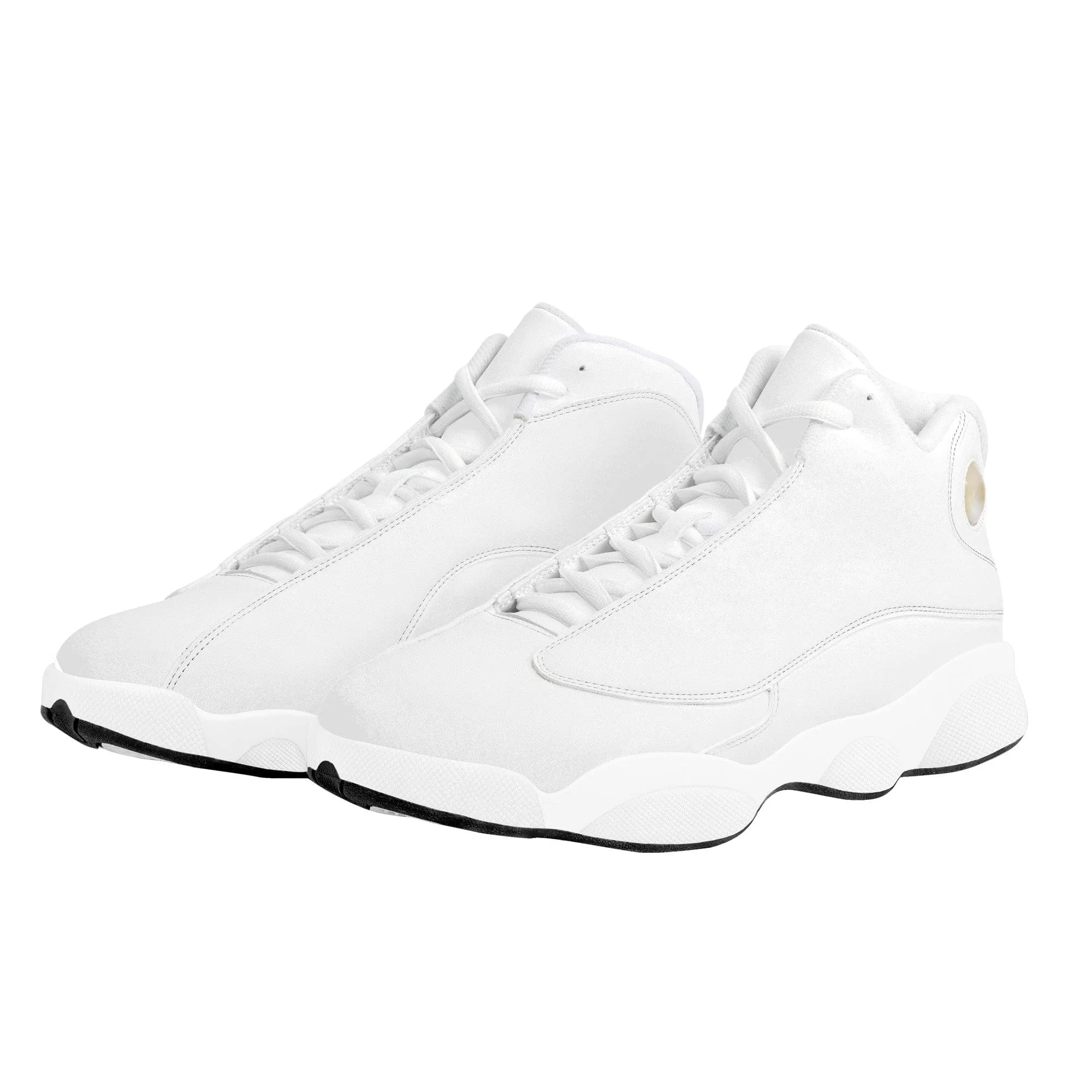 Custom Basketball Shoes high tops - White