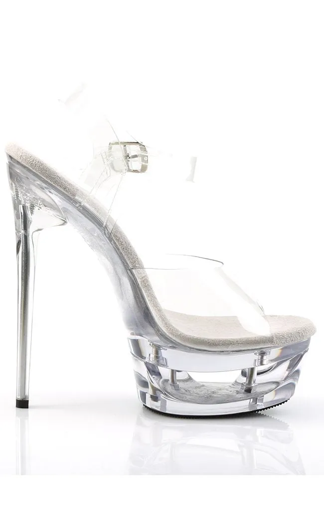 ECLIPSE-608 Clear Platform Heels