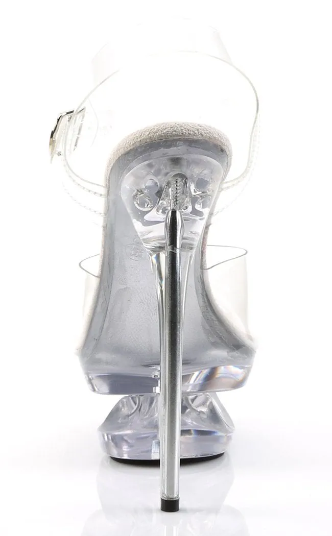 ECLIPSE-608 Clear Platform Heels