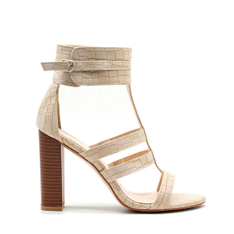 Gladiator Ankle Strap Heels High Sandals