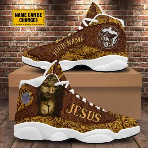 Jesus Portrait Art Basketball Shoes For Men Women - Christian Shoes - Jesus Shoes - Unisex Basketball Shoes