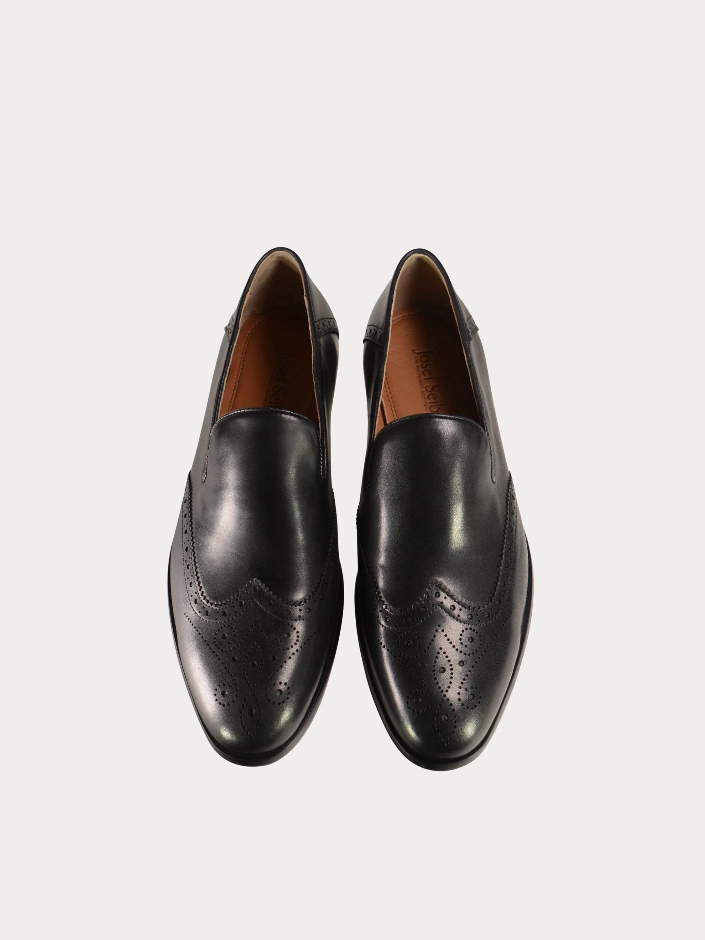 Josef Seibel Slip On Formal Black Leather Shoes