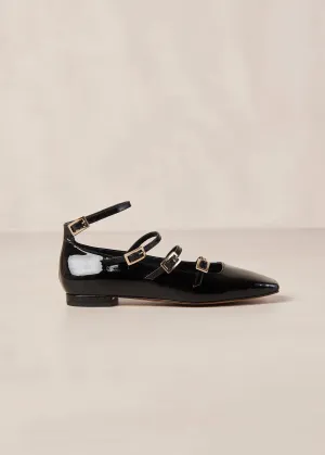 Luke Leather Ballet Flats Onix Black