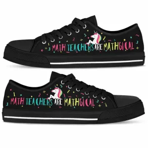 Math Teacher Unicorn Mathgical Low Top Shoes, Teacher Shoes, Low Top Sneakers