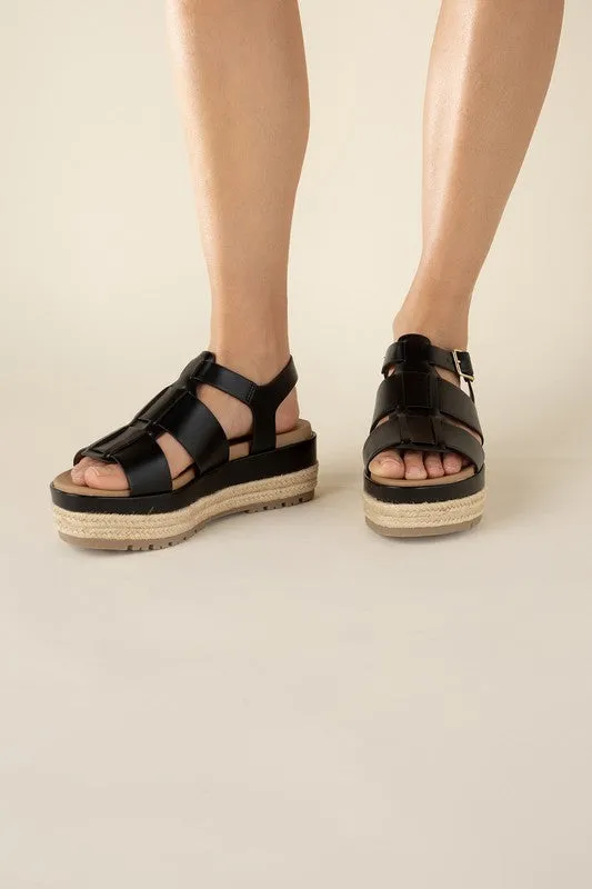 MCLEAN-S ESPADRILLE GLADIATOR SANDALS