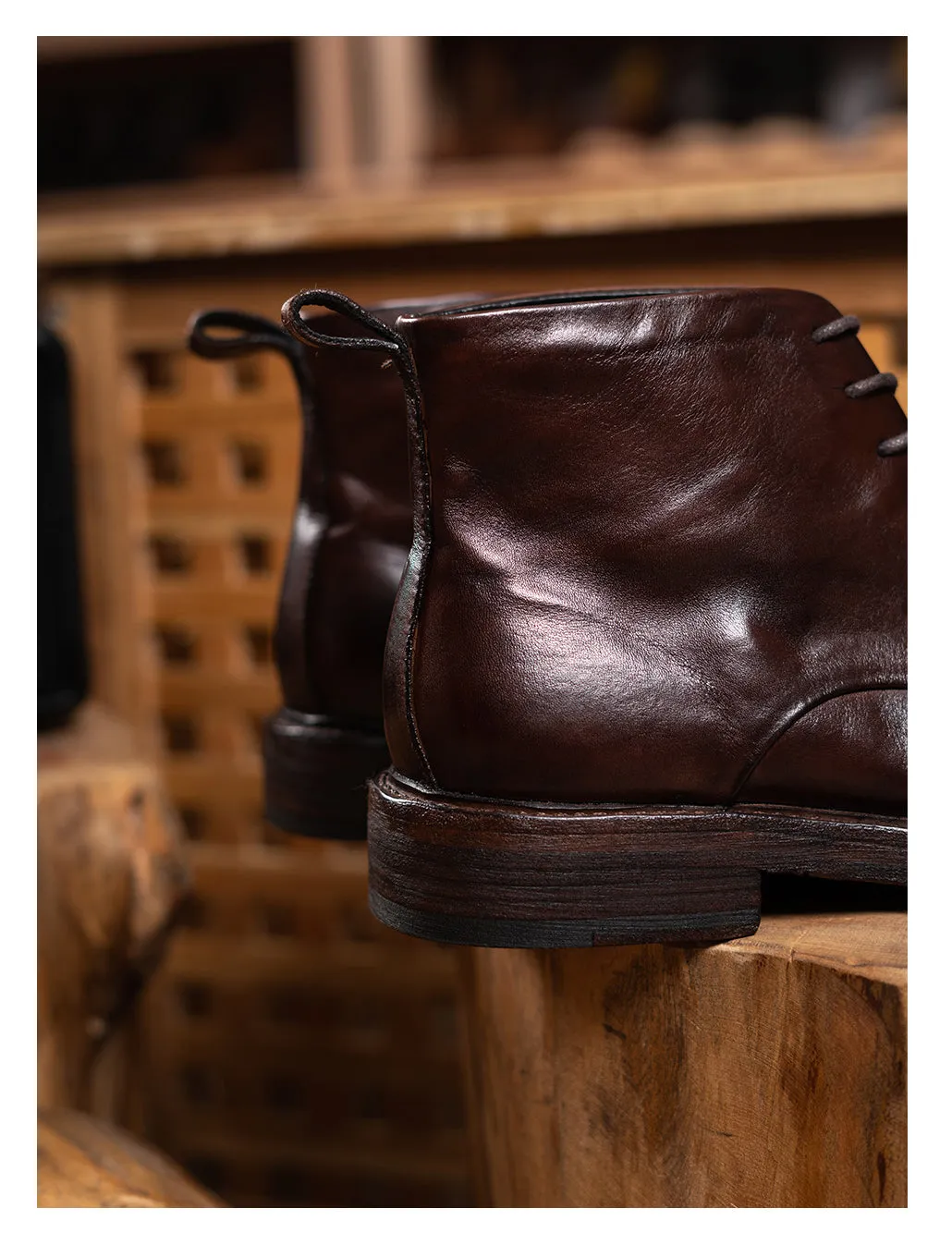 Men's Leather Dress Boots