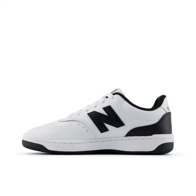 NEW BALANCE KID'S GRADE SCHOOL BB80 BLACK/WHITE SNEAKER SHOES