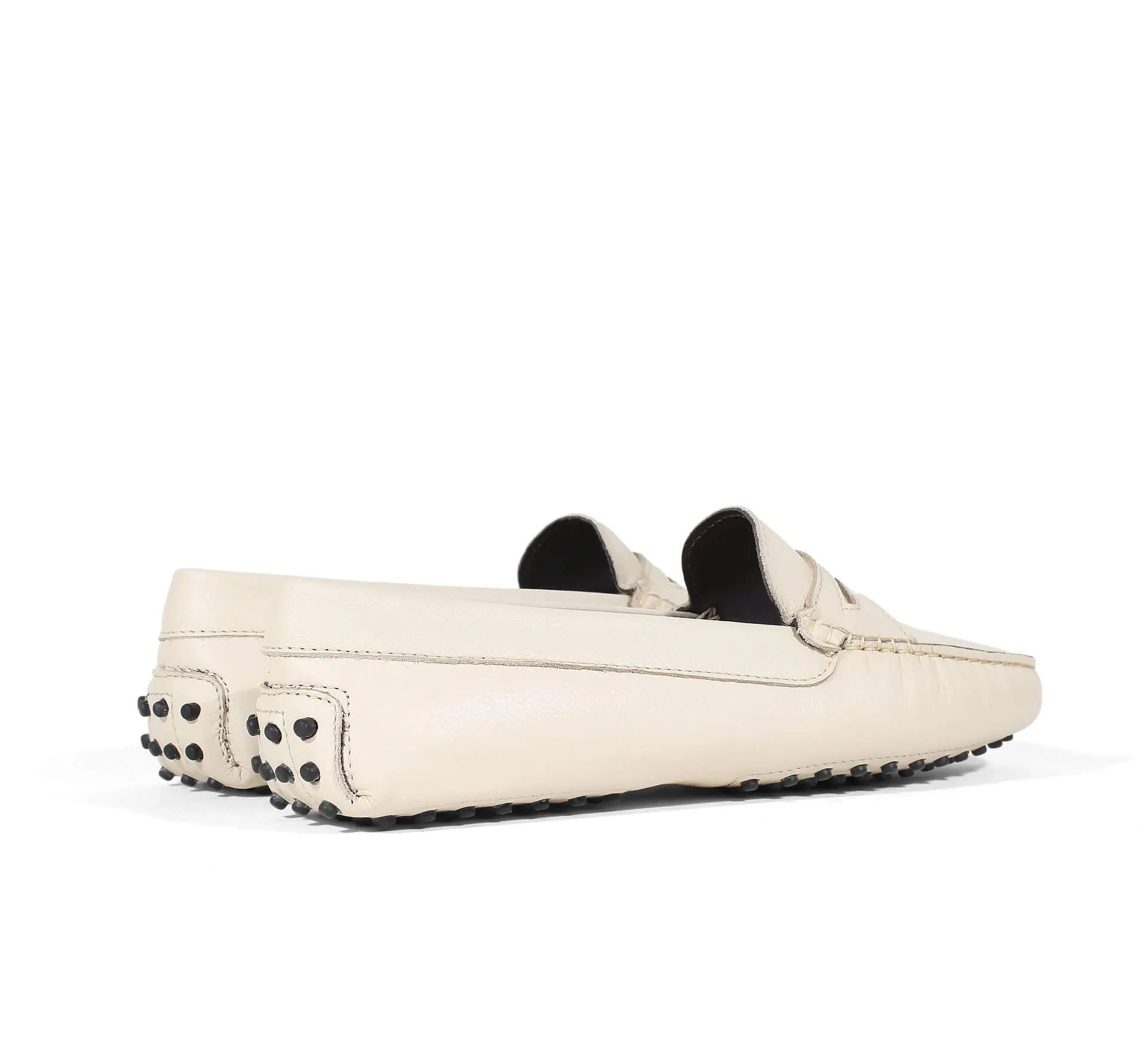 Off-white Leather Driving Shoes