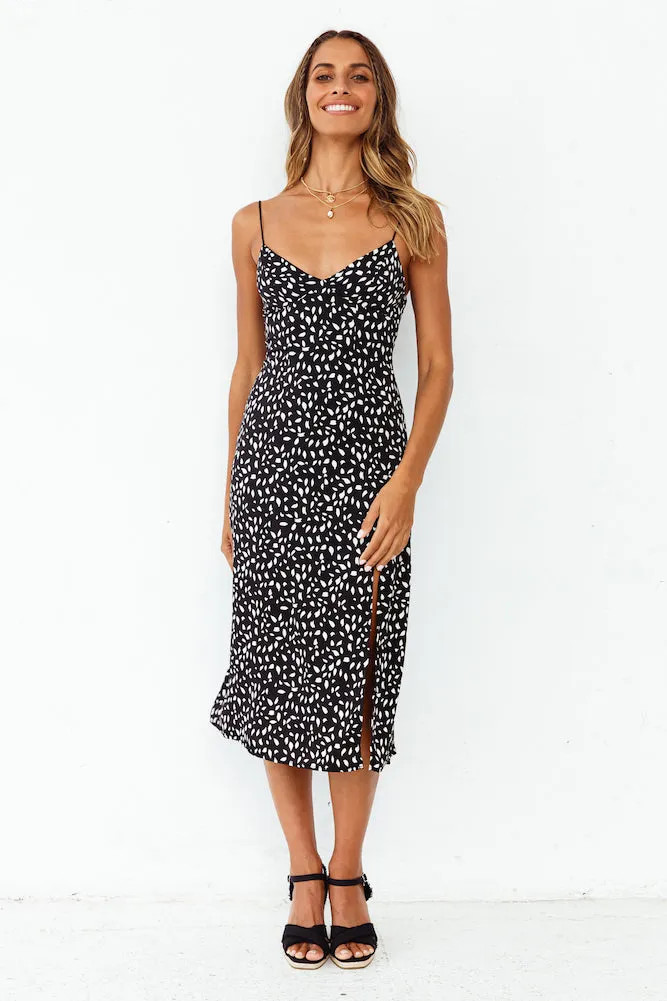 Passion Of Home Midi Dress Black