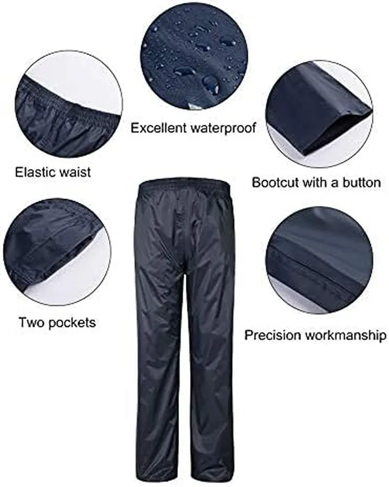 "Enhance Your Comfort and Style with the Men's Waterproof Rain Suit - Ideal for Golfing, Hiking, Traveling, and Running"