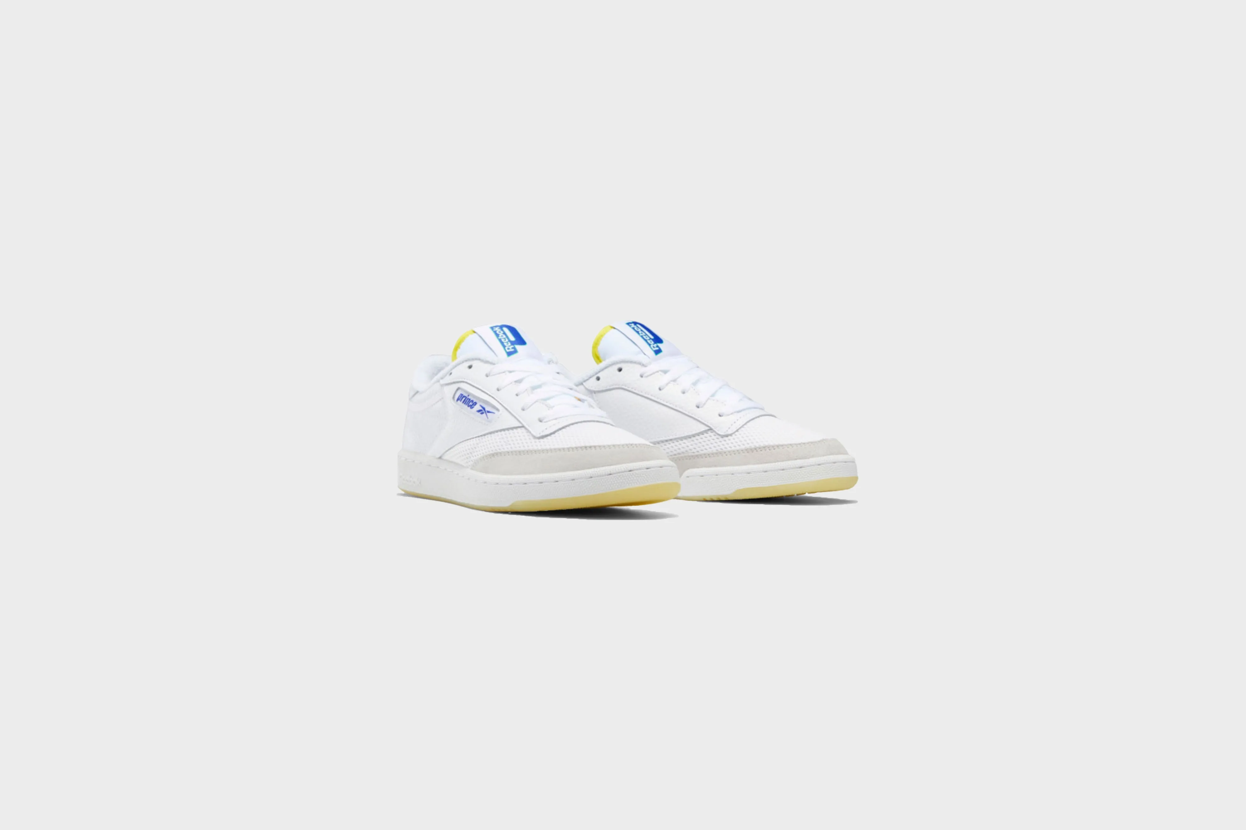 Reebok Club C 85 Prince (White/Stinger Yellow/Bright Cobalt)