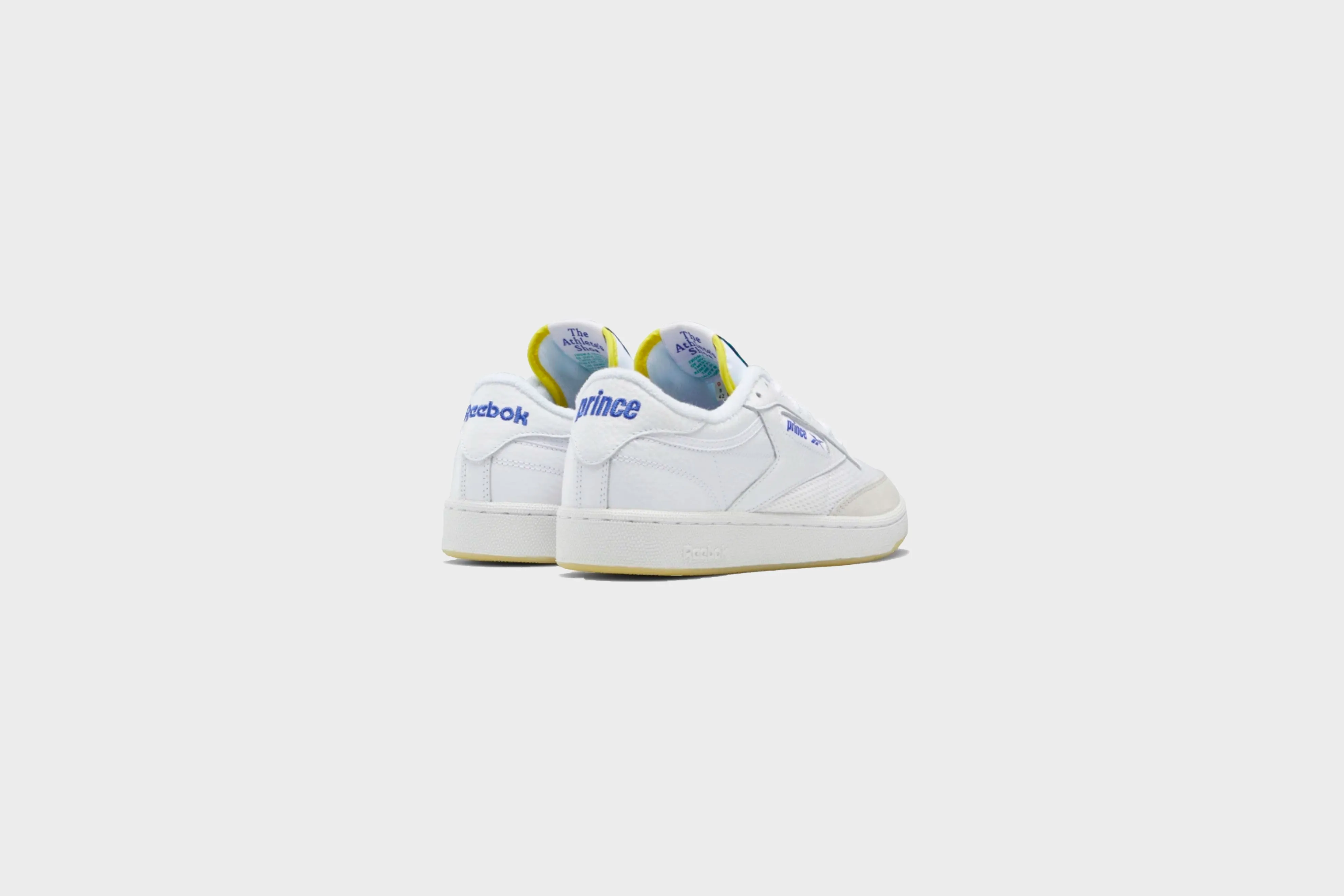 Reebok Club C 85 Prince (White/Stinger Yellow/Bright Cobalt)