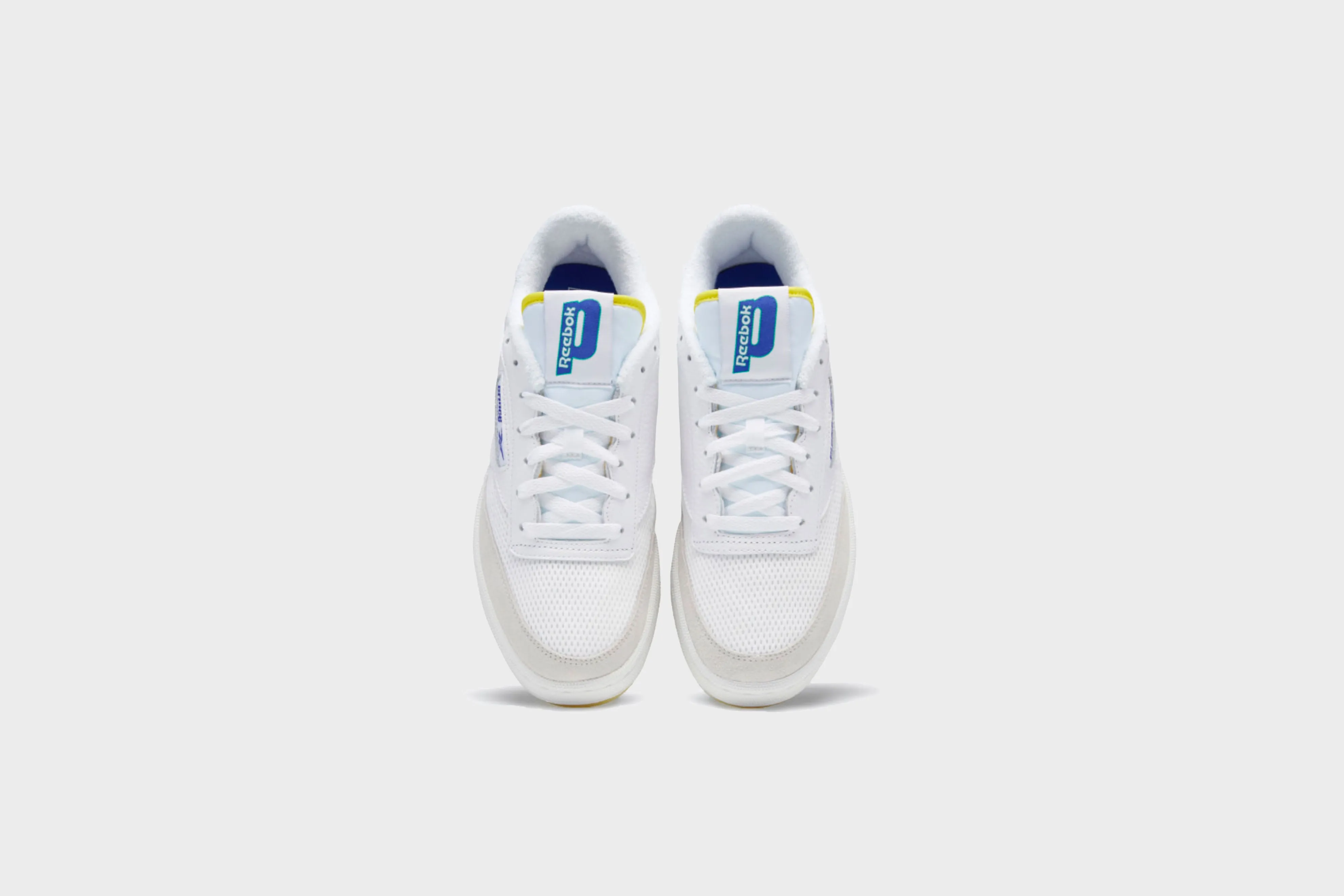 Reebok Club C 85 Prince (White/Stinger Yellow/Bright Cobalt)