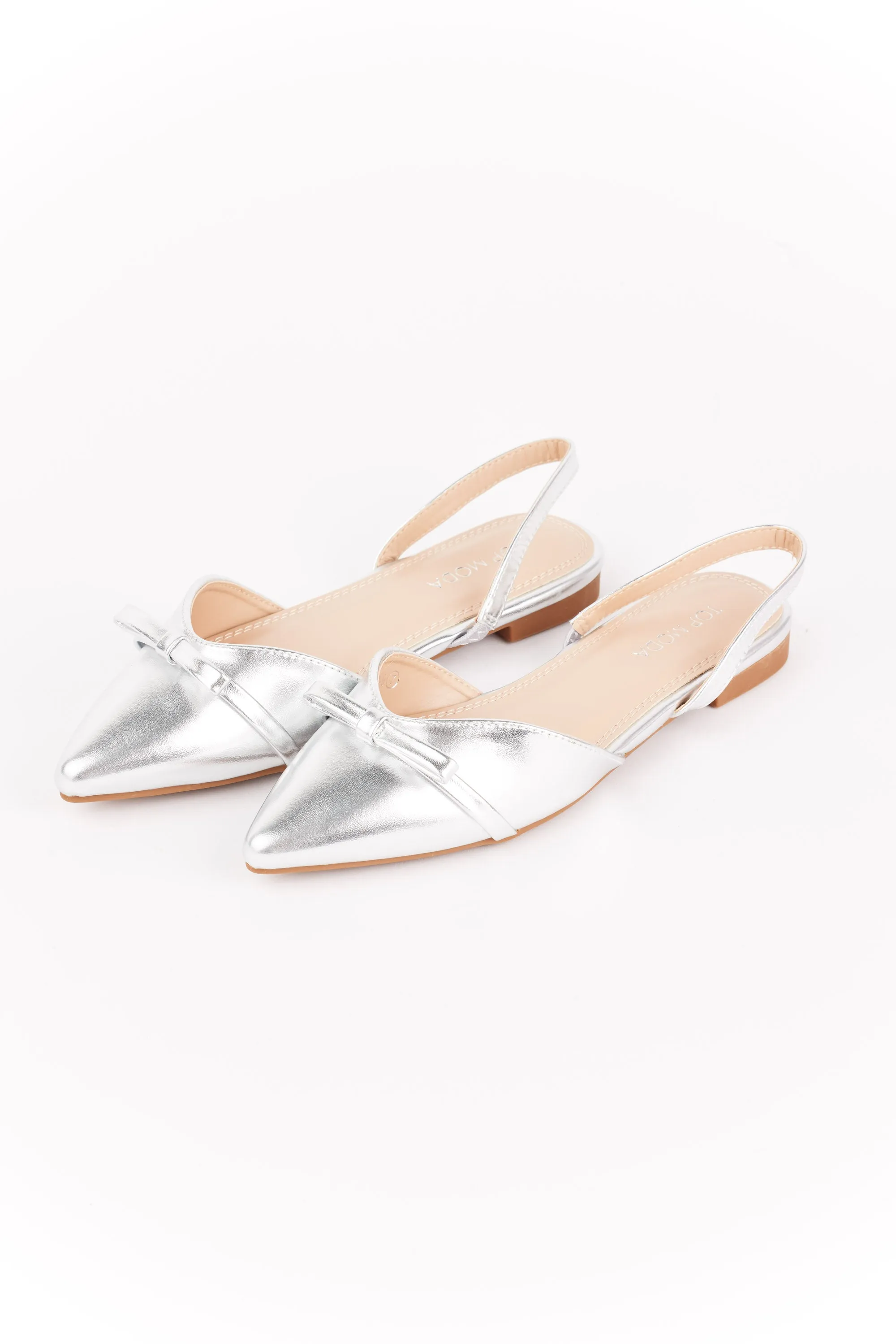 Stassie Flats- Silver