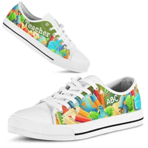 Teacher Abc 3D Low Top Shoes, Teacher Shoes, Low Top Sneakers