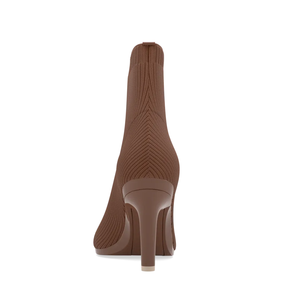 The Bootie Walnut Knit   Stiletto Heel Kit 4 Walnut