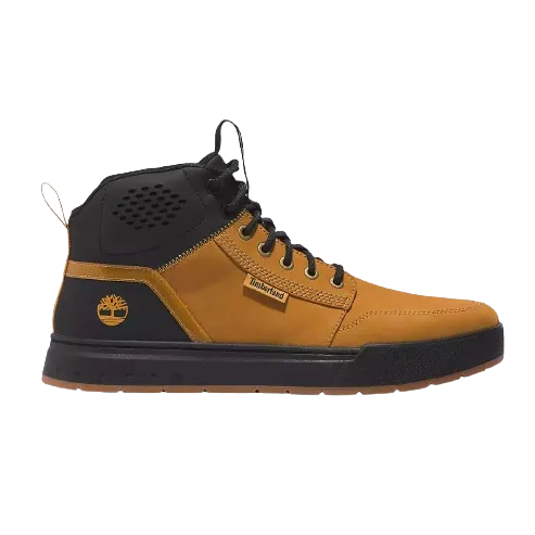 Timberland Men's Maple Grove Sport Mid Hiking Boot Shoes - Wheat Nubuck