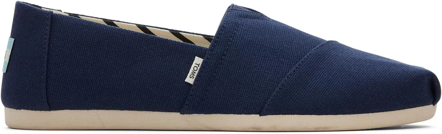 TOMS Women's Alpargata Heritage Canvas Shoes Size 12 Navy Pair Of Shoes