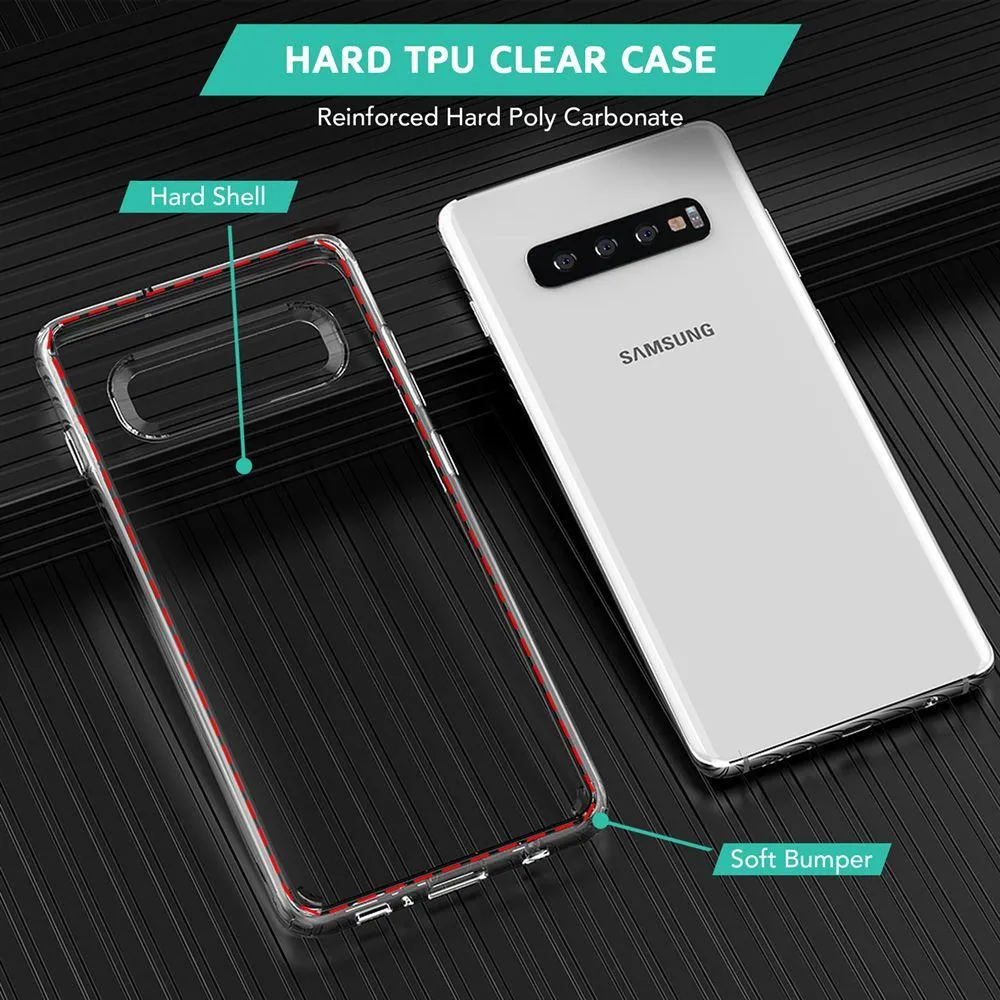 Transparent Clear Hard Back Case for Samsung Galaxy S10