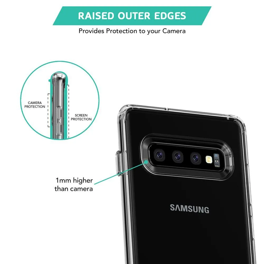 Transparent Clear Hard Back Case for Samsung Galaxy S10