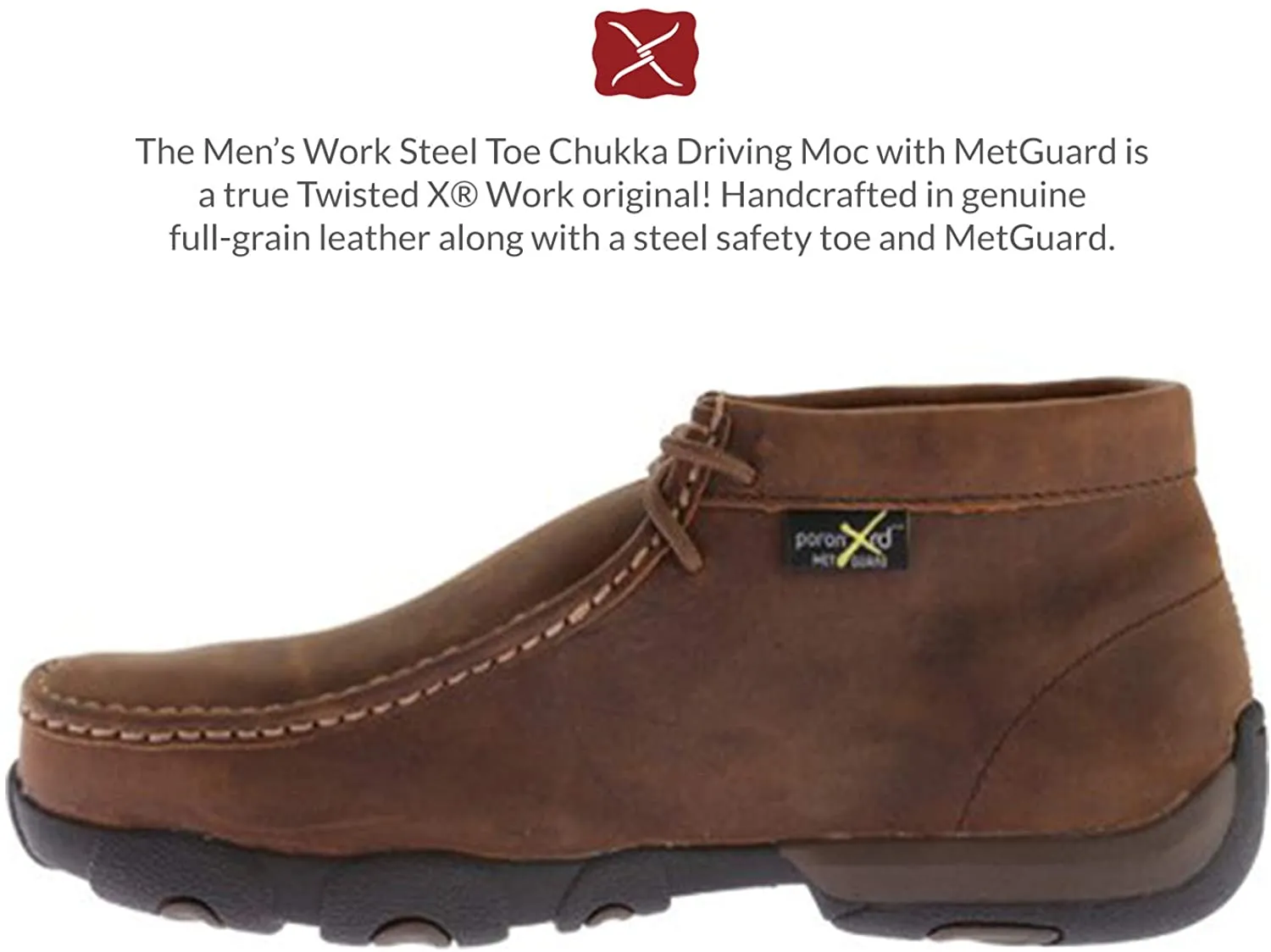 Twisted X Men's Work Steel Toe Chukka Driving Moc