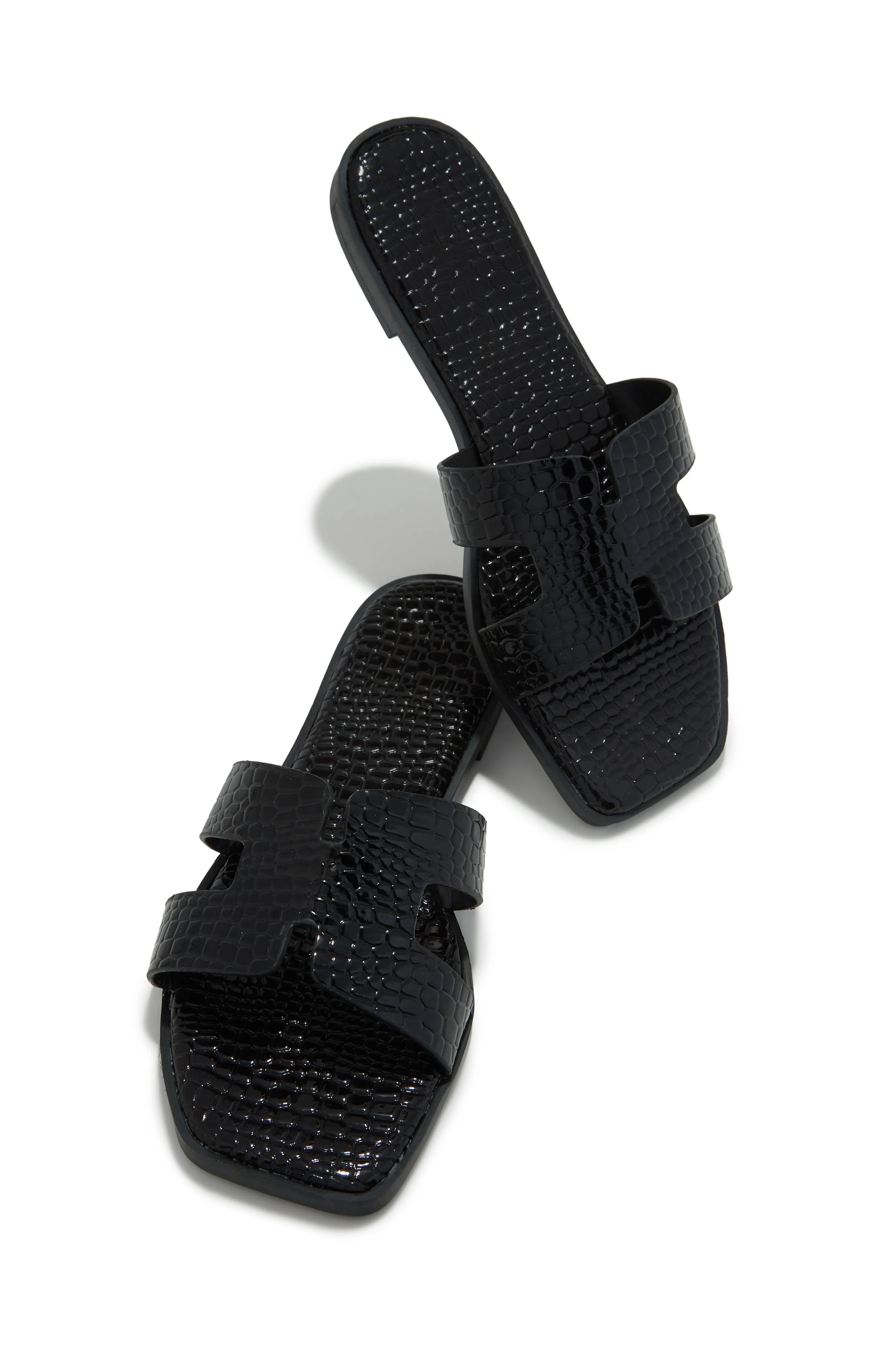 Vianka Slip On Sandals - Black