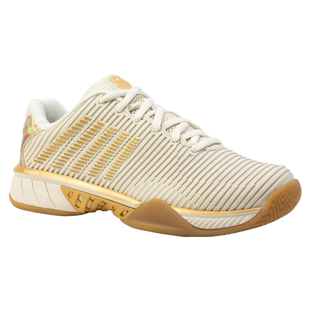 Women`s HyperCourt Express 2 X Lucky N Love Tennis Shoes Bone and Gold