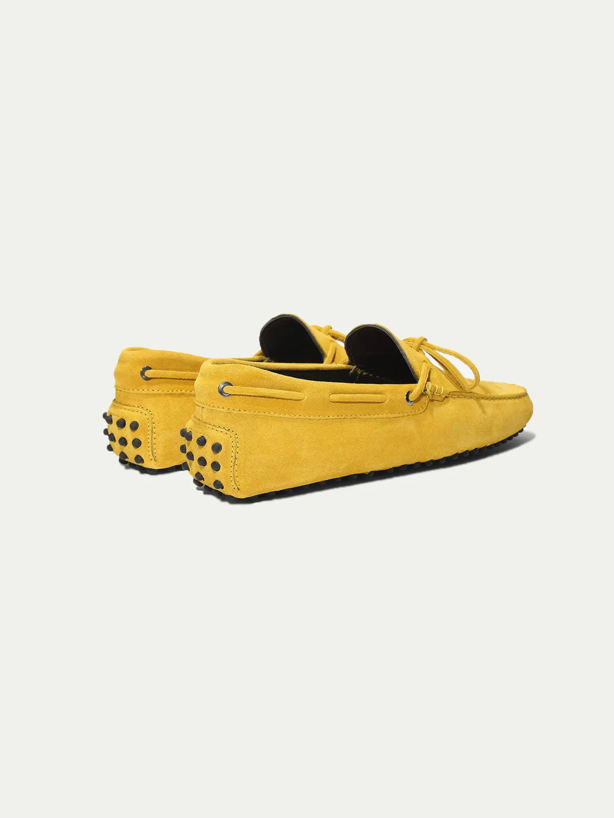 Yellow Suede Driving Shoes