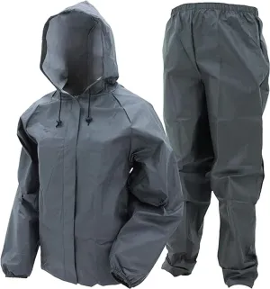 Zeel Water Fighter 100% Waterproof Double Layer Hooded Rain Coat Men with Jacket and Pant in a Storage Bag